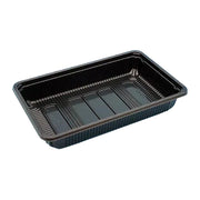 弁当容器 KY-7黒 208×131×34mm 100枚