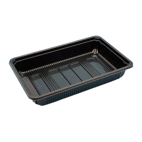弁当容器 KY-7黒 208×131×34mm 100枚