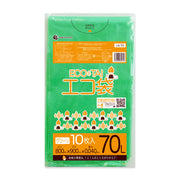 サンキョウプラテック ゴミ袋 LG-70 ｸﾞﾘｰﾝ 70L （800×900×0.04mm）1袋10枚×40冊