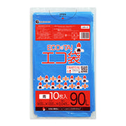 サンキョウプラテック ゴミ袋 LMN-91 青 90L （900×1000×0.045mm）1袋10枚×30冊