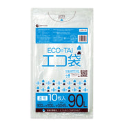 サンキョウプラテック ゴミ袋 LMN-93 透明 90L （900×1000×0.045mm）1袋10枚×30冊
