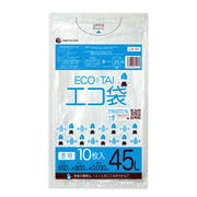 サンキョウプラテック ゴミ袋 LN-43 透明 45L  （650×800×0.03mm）1袋10枚×60冊