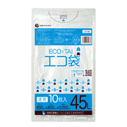 サンキョウプラテック ゴミ袋 LN-68 透明 45L  （650×800×0.05mm）1袋10枚×40冊