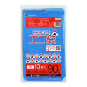 サンキョウプラテック ゴミ袋 LN-91 青 90L （900×1000×0.04mm）1袋10枚×30冊