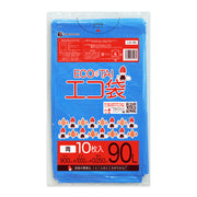 サンキョウプラテック ゴミ袋 LN-96 青 90L （900×1000×0.05mm）1袋10枚×25冊