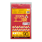 サンキョウプラテック ゴミ袋 LR-90 ﾚｯﾄﾞ 90L （900×1000×0.045mm）1袋10枚×30冊