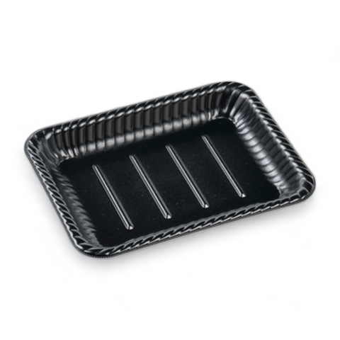 MFPティアラ角皿25-19本体 D黒W (247×191×27mm)