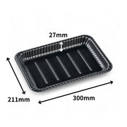 MFPティアラ角皿30-21本体 D黒W (300×211×27mm)