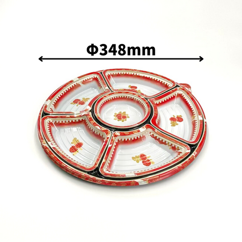 NUオードブル36　英華赤　フタ別売（Φ348×41mm）