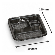 弁当容器 憩い RP-1-1H 黒 E