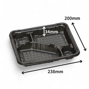 弁当容器 憩い RP-4-1H 黒 E