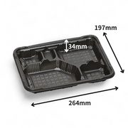 弁当容器 憩い RP-5-1H 黒 E