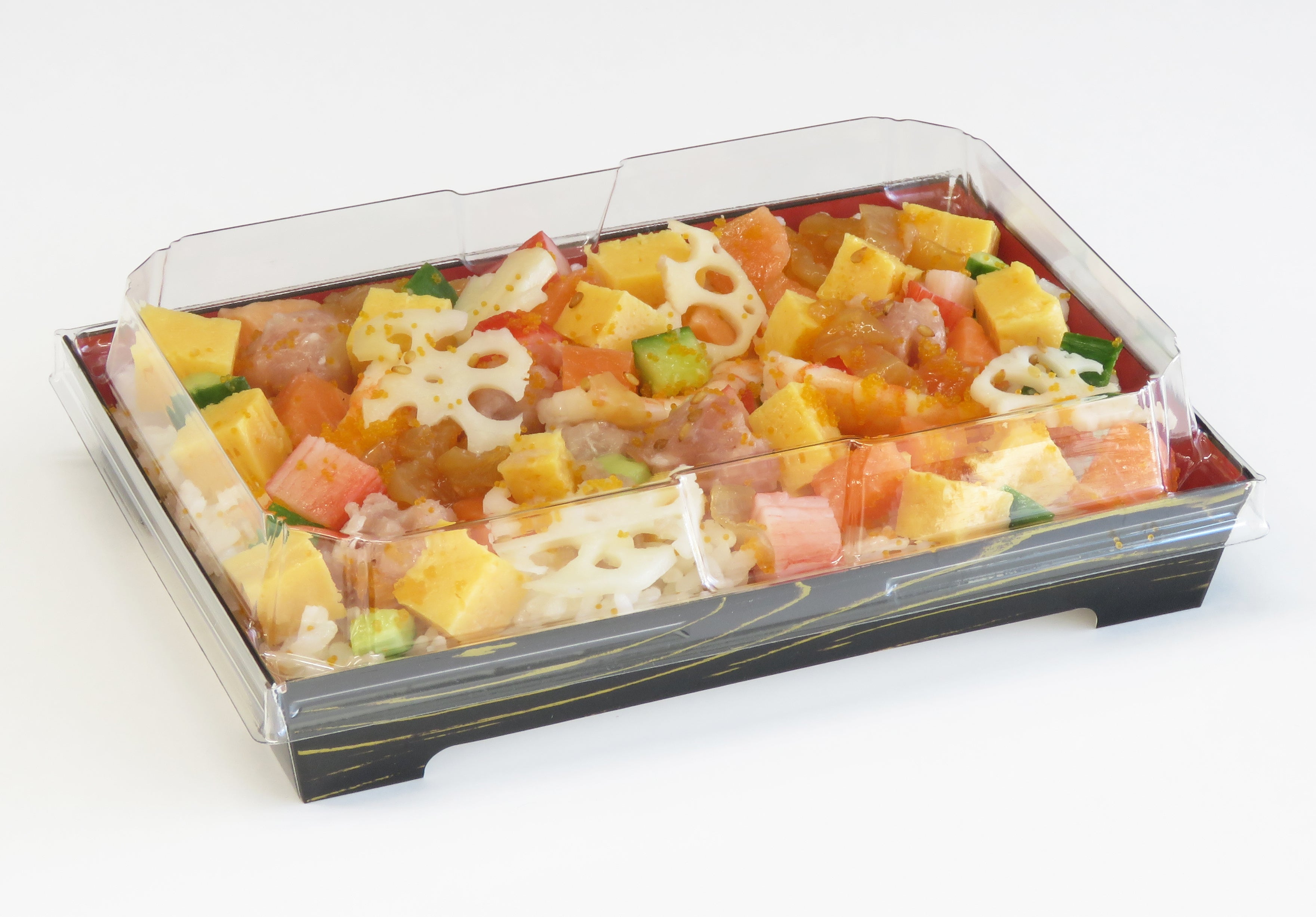 中央化学 寿司容器 SKS 17-12 赤-黒金