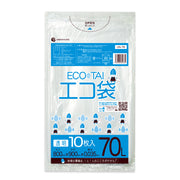 サンキョウプラテック ゴミ袋 UN-78 透明 70L （800×900×0.035mm）1袋10枚×40冊