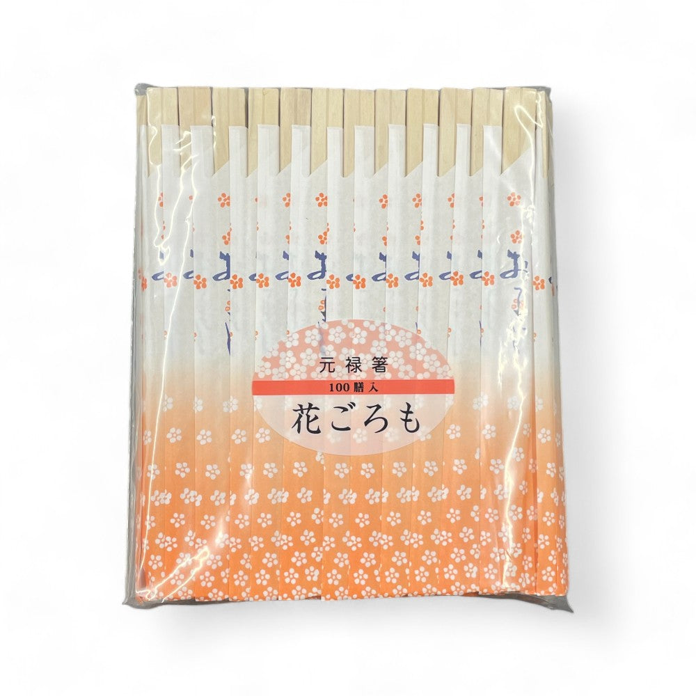 花ごろも 植林元禄箸 100膳　