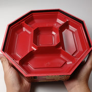 WPS-八角280V 御所車黒 エコ蓋付 (280×280×48mm)