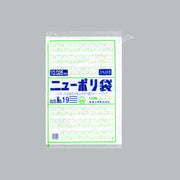ポリ袋 ニューポリ規格袋0.025 紐付 No.19(紐付)（400×550mm）福助工業