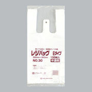 レジ袋 レジバッグ 関西 Eタイプ 半透明 No.30E（0.012×290(180)×360mm）福助工業