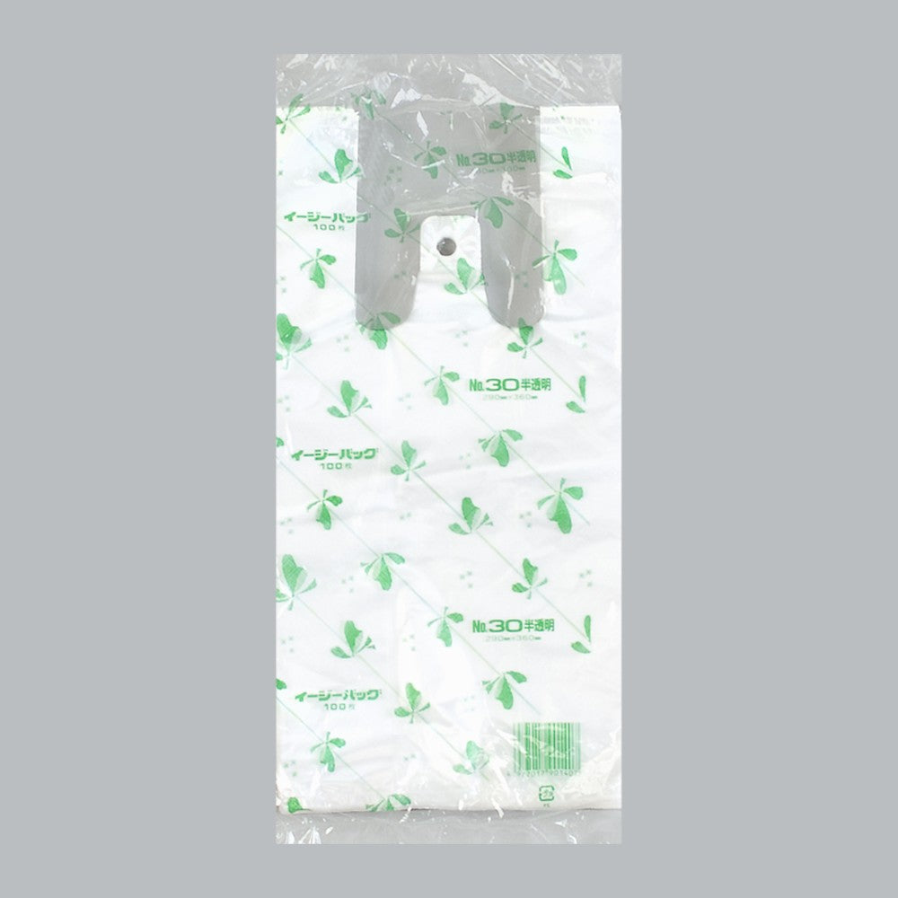 レジ袋 イージーバッグ 関西 半透明タイプ No.30（0.013×290(180)×360mm）福助工業