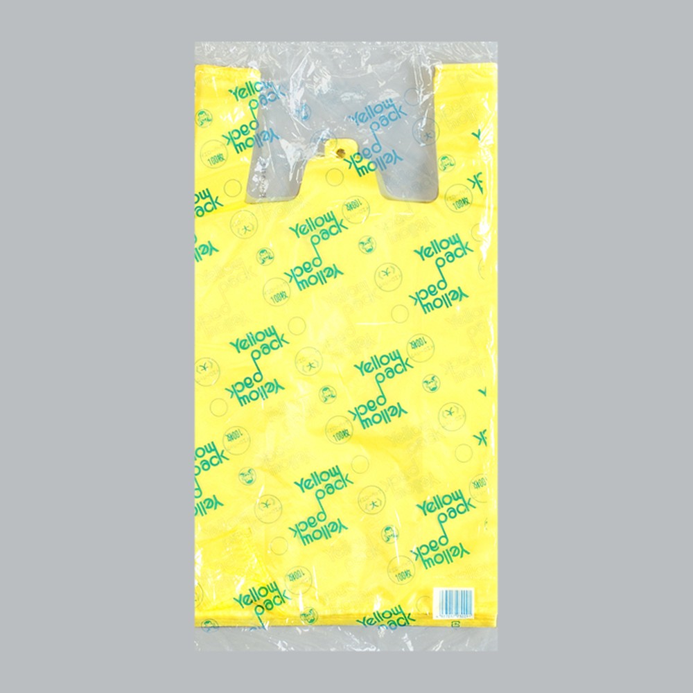 レジ袋 イエローパック 大（0.016×440(295)×530mm）福助工業