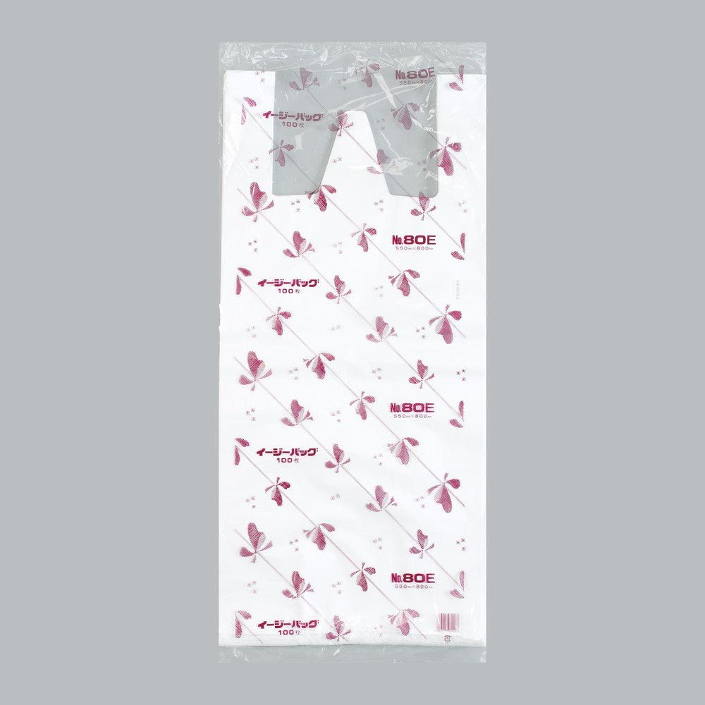 レジ袋 イージーバッグ 関東 Eタイプ 共通 No.80E（0.026×550(370)×800mm）福助工業
