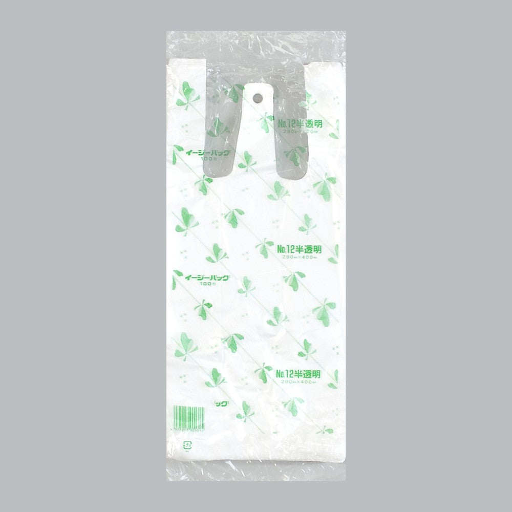レジ袋 イージーバッグ 関東 半透明タイプ No.12（0.012×290(180)×400mm）福助工業