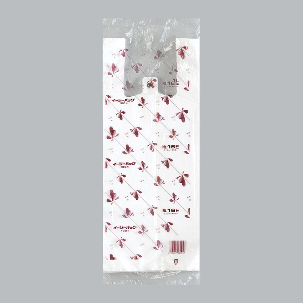 レジ袋 イージーバッグ 関東 Eタイプ No.16E（0.016×310(190)×460mm）福助工業