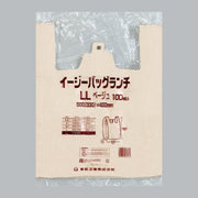 レジ袋 イージーバッグランチ ベージュ LL（0.012×500(330)×400mm）福助工業