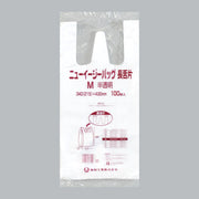 レジ袋 ニューイージーバッグ長舌片 ブロック無し 半透明 M（0.012×340(215)×430mm）福助工業