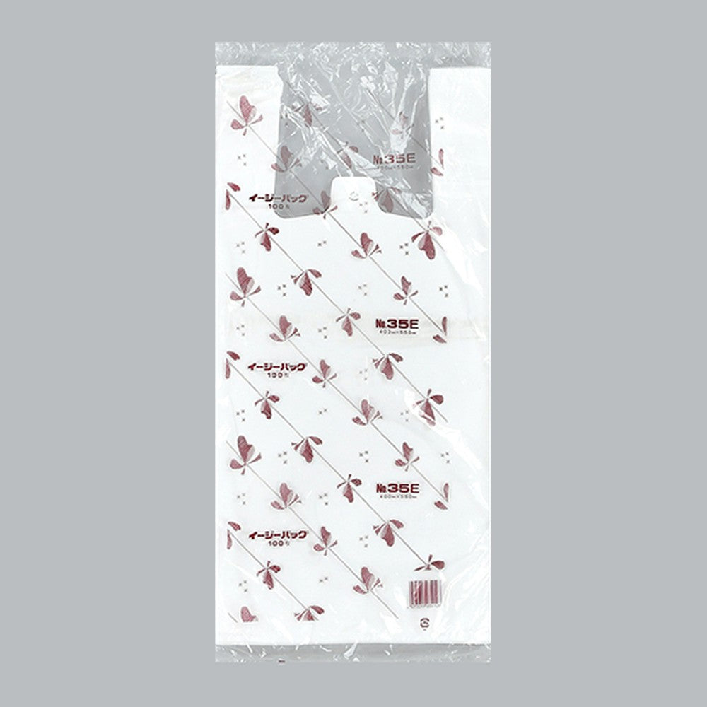 レジ袋 イージーバッグ 関東 Eタイプ No.35E（0.019×400(260)×550mm）福助工業