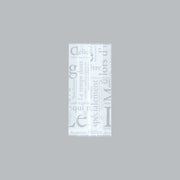 合掌袋 合掌ガゼットGT（透明タイプ） No.22 洋柄ホワイト（70×150mm・マチ30mm）福助工業