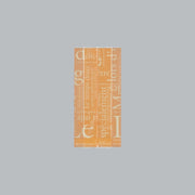 合掌袋 合掌ガゼットGT（透明タイプ） No.22 洋柄オレンジ（70×150mm・マチ30mm）福助工業