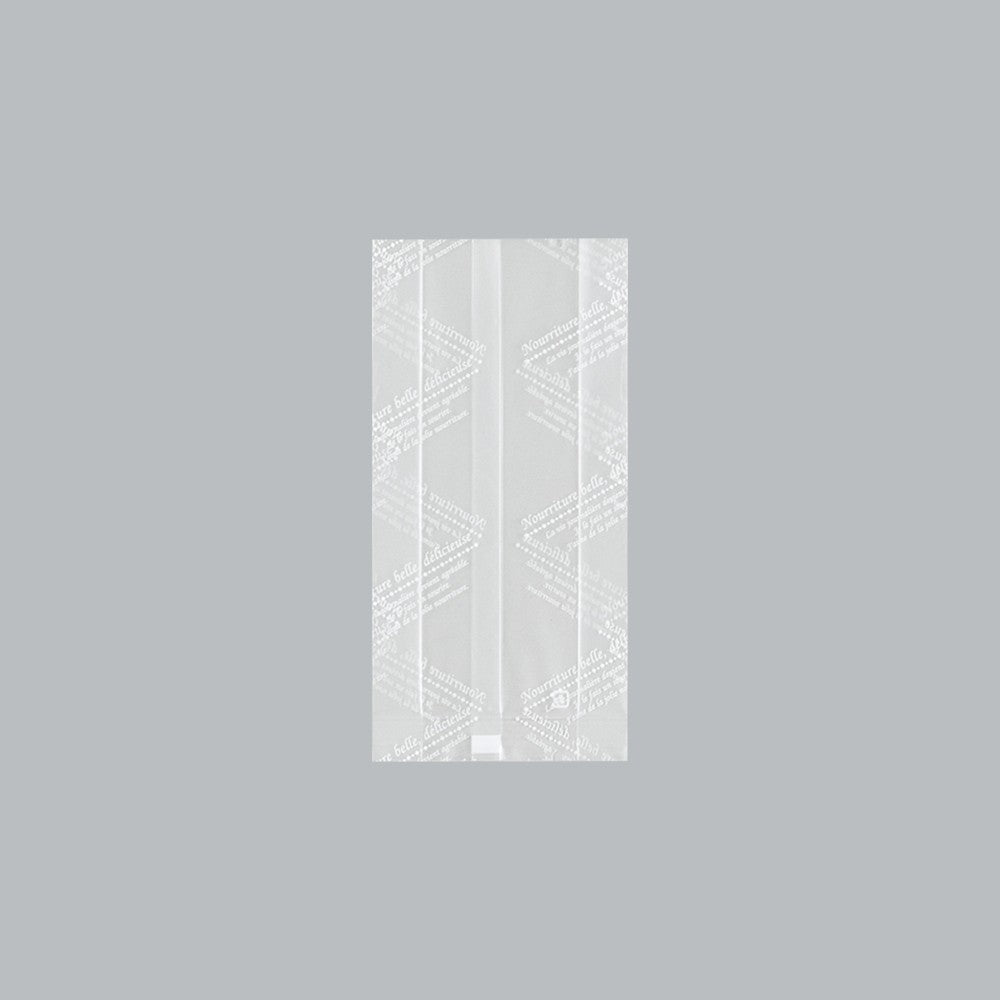 合掌袋 合掌ガゼットGM（マットタイプ） No.25 パリ白（75×150mm・マチ30mm）福助工業