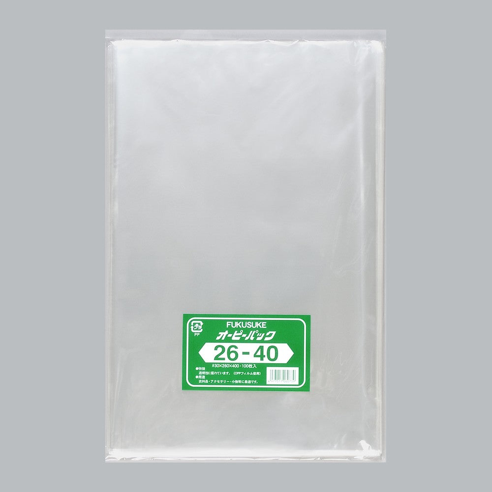 OPP袋 オーピーパック テープなし C No.26-40（260×400mm）福助工業