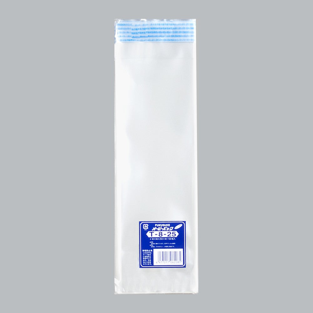 OPP袋 オーピーパック テープ付 C T-8-25（80×250+40mm）福助工業