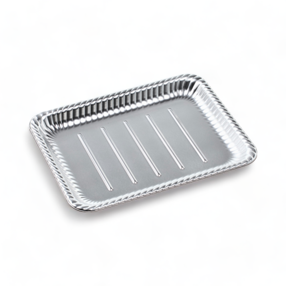 ティアラ角皿31-24 本体 銀 (309×238×27mm)