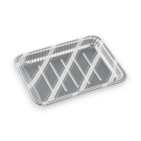 MFPティアラ角皿31-24 スラン銀 (309×238×27mm)