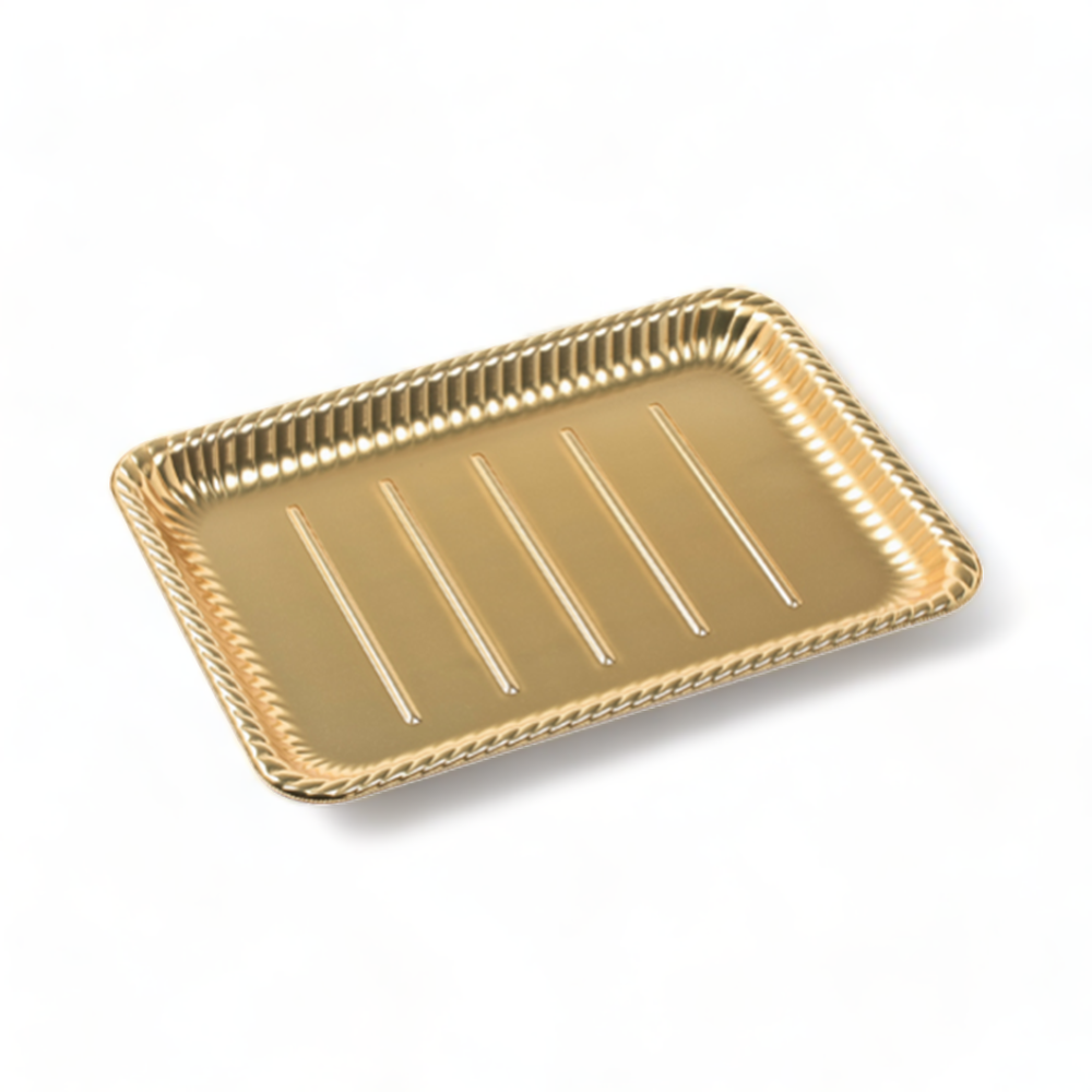 ティアラ角皿36-26 本体 金 (358×257×27mm)