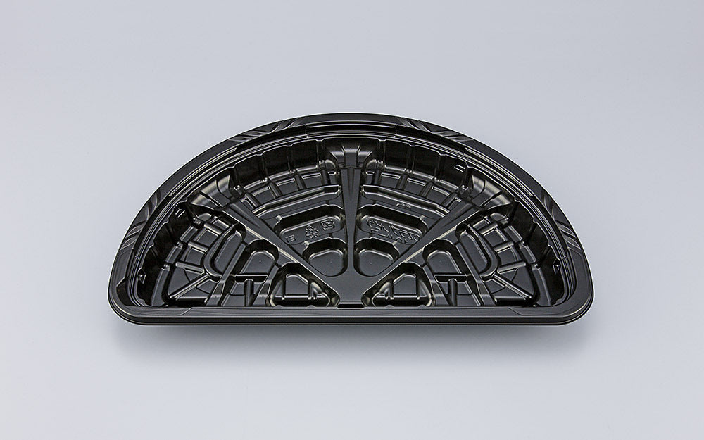 ピザ容器 CZラプレピザ10ハーフ BS黒本体