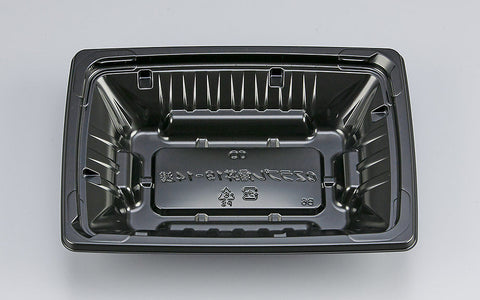 丼・重 CZラプレ角丼19-14浅 BS黒本体