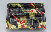 弁当容器 CZ-222-1 彩帯黒本体（N）
