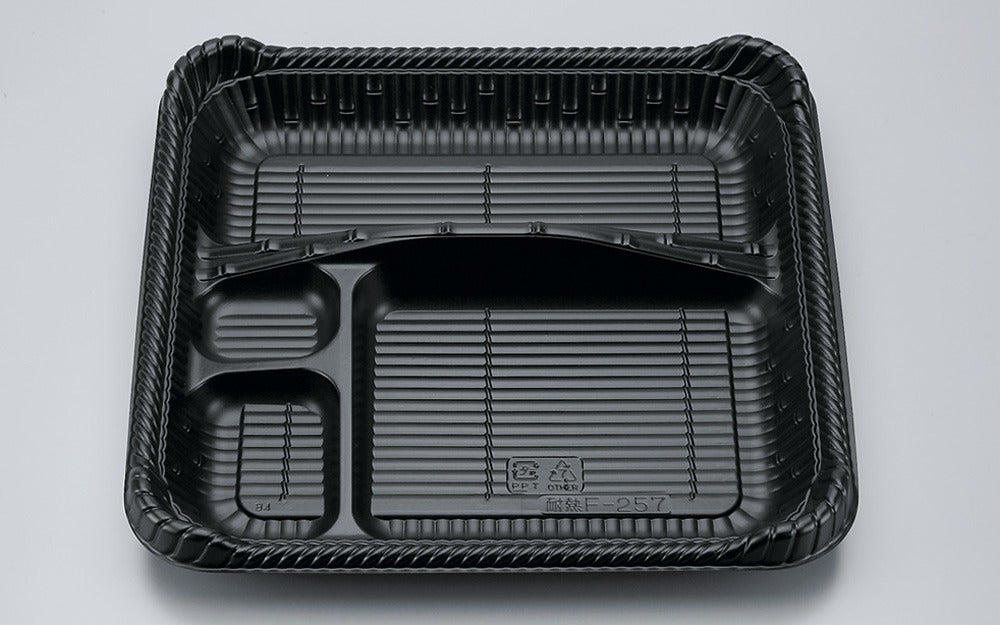 弁当容器 耐熱F-257 黒セット