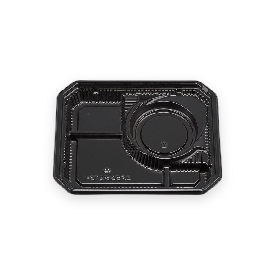 弁当容器 BFランチ内76－1 黒本体 230×190×31mm