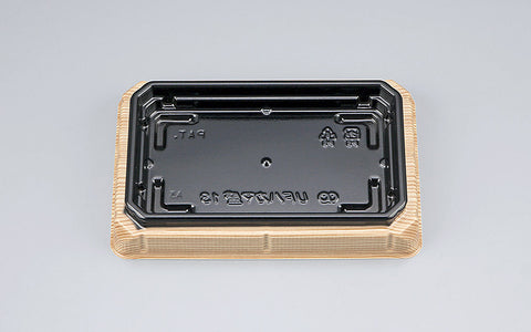 寿司容器 UFハカマ盛13 杉板黒本体（N）