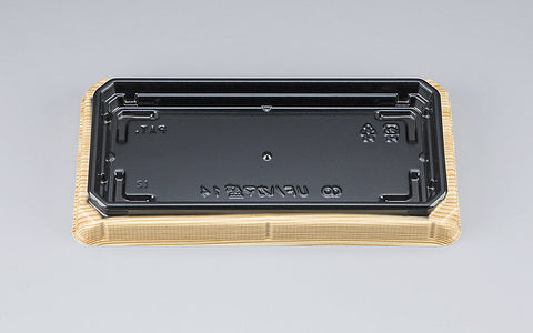 寿司容器 UFハカマ盛14 杉板黒本体（N）