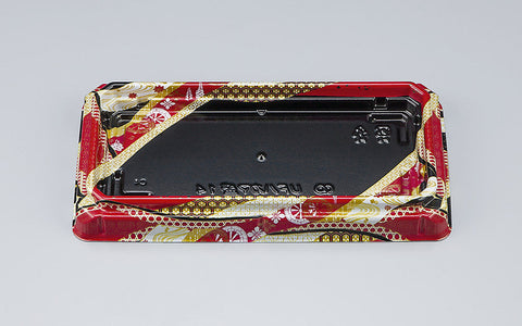 寿司容器 UFハカマ盛14 明星赤本体（N）