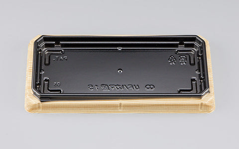 寿司容器 UFハカマ盛15 杉板黒本体（N）