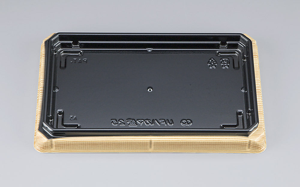 寿司容器 UFハカマ盛25 杉板黒本体（N）