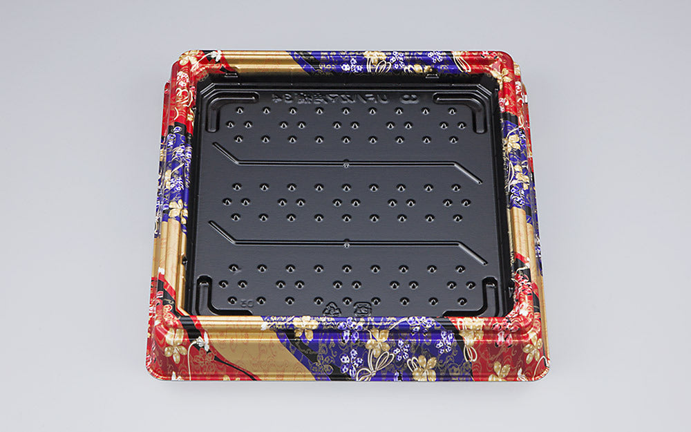 寿司桶 UFハカマ角桶34 彩華本体（N）