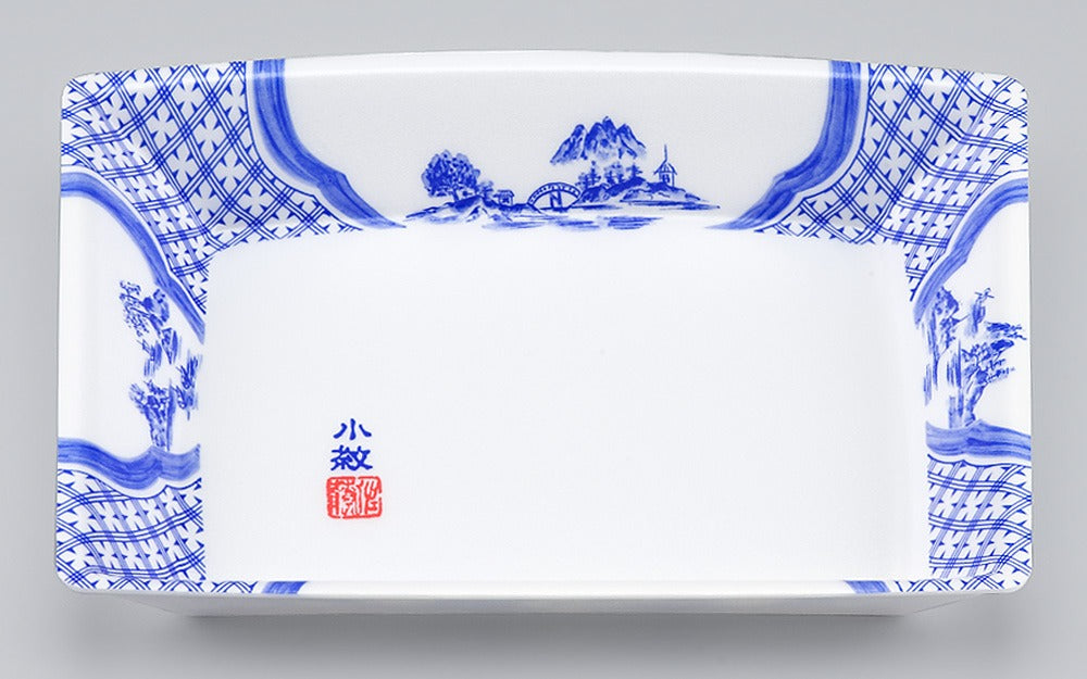 刺身容器 V-305 小紋山水